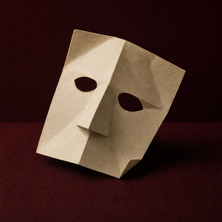 An imagined folded paper face mask: a material metaphor for lessons from Maskito