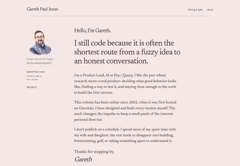 Preview of A Note from Gareth